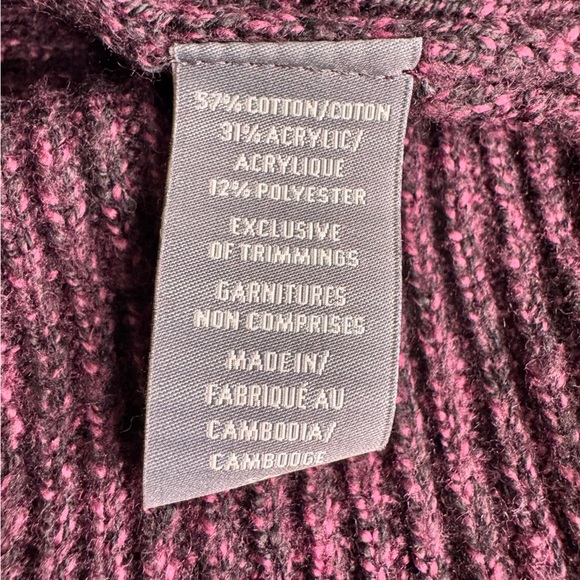 Denver Hayes Purple Knit Turtleneck Sweater Size Small NWT - Picture 5 of 7